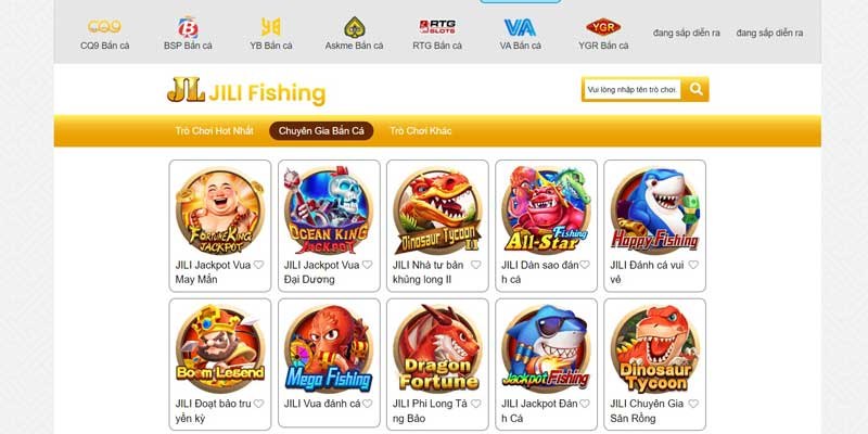 Sảnh Jili sẽ khiến bạn mê mẩn với nhiều game hot